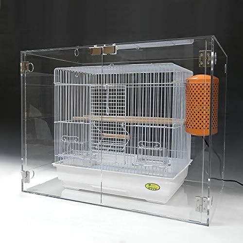 えーびーしー　アクリルゲージケース アクリル バードケージカバー 観音開き式 W490×H440×D465 ワイド